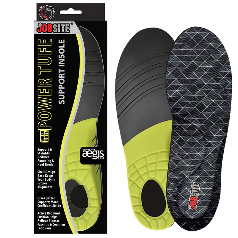 [Australia] - JobSite Power Tuff Anti-Fatigue Support Work Orthotic Insoles - Medium US Men 8-10.5, Women 9-11 