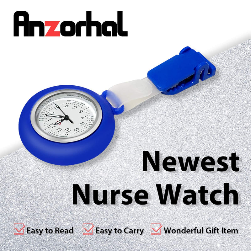 [Australia] - Nurses Watch,Nursing Watch,Nurse Watches for Women, Watch with Second Hand Clip on Watch Nursing Watches for Nurses Blue 