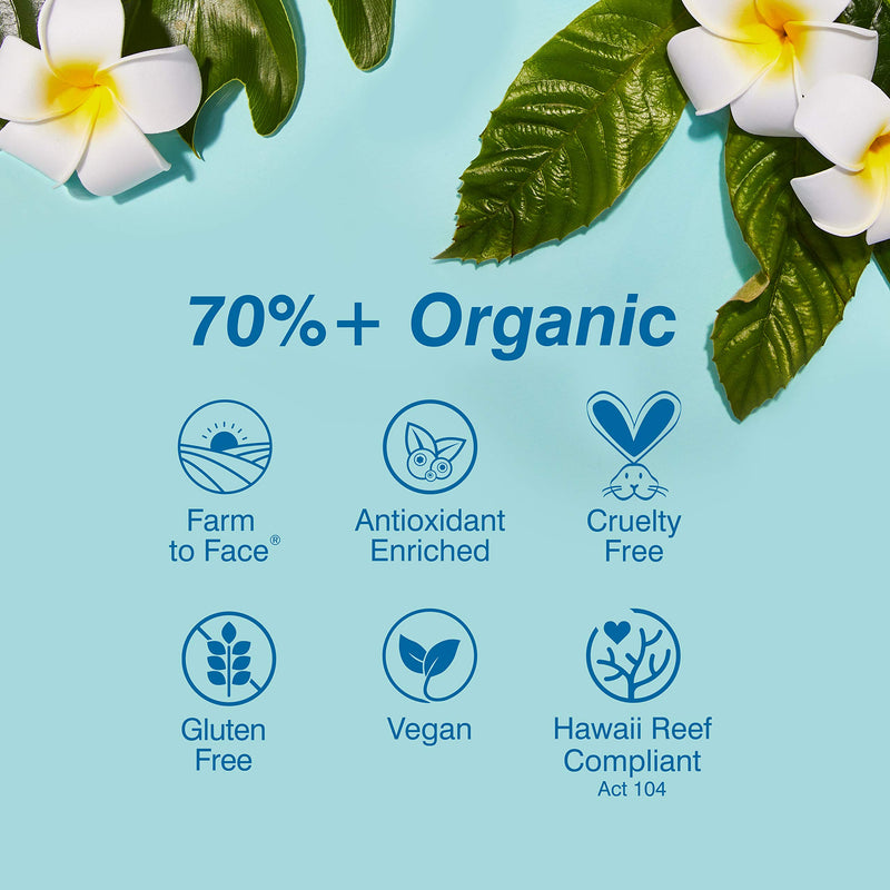 [Australia] - COOLA Organic Face Sunscreen & Sunblock Lotion, Skin Care for Daily Protection, Broad Spectrum SPF 50 Fragrance Free 