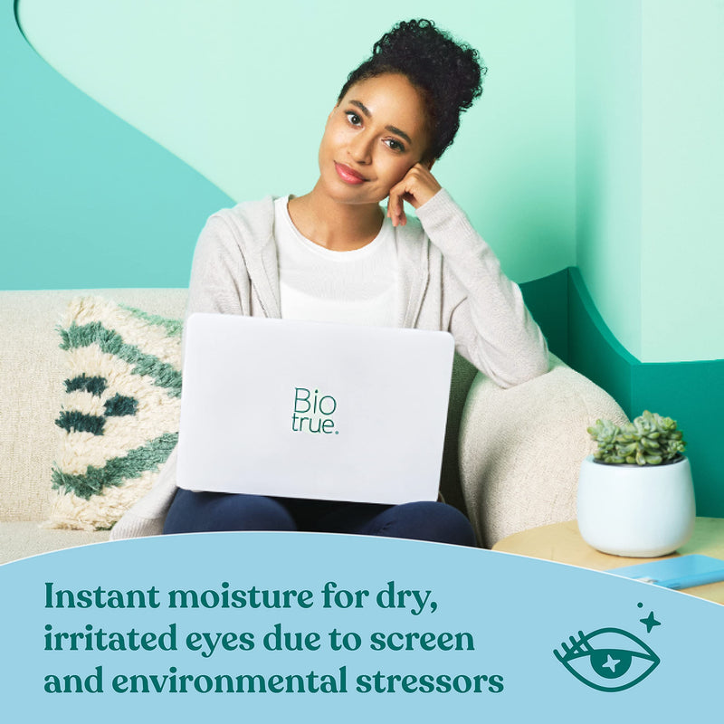 [Australia] - Biotrue® Hydration Boost Eye Drops for Irritated and Dry Eyes from Bausch + Lomb, Preservative Free, Naturally Inspired, Soft Contact Lens Friendly, 0.33 FL OZ (10 mL) 0.33 Fl Oz (Pack of 1) 