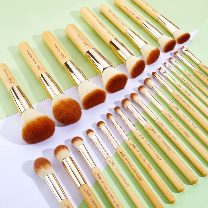 [Australia] - Jessup Brand 25pcs Beauty Bamboo Professional Makeup Brushes Make up Brush Tools kit Foundation Powder Blushes Eye Shader Cosmetics Tools T135 