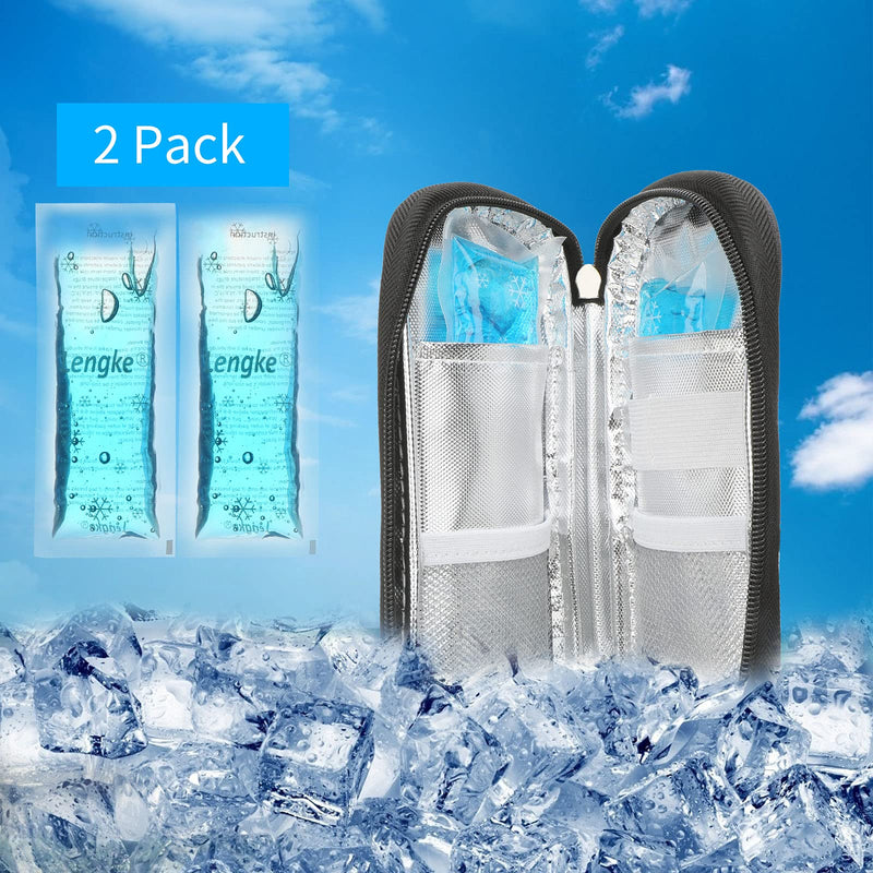 [Australia] - YOUSHARES Insulin Cooler Case - Insulation Liner and 2 Cooler Ice Pack for Insulin Pen and Diabetic Supplies (Flower) A_flower 