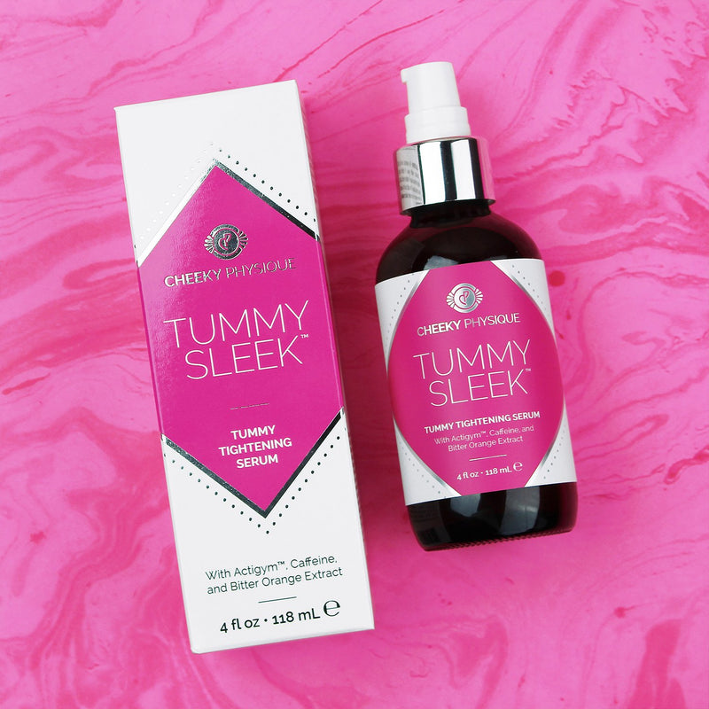 [Australia] - Tummy Sleek Stomach Tightening Serum - Skin Firming & Body Toning Gel for Abs Belly and Waist with Actigym + Caffeine + Bitter Orange Extract - 4 oz. 