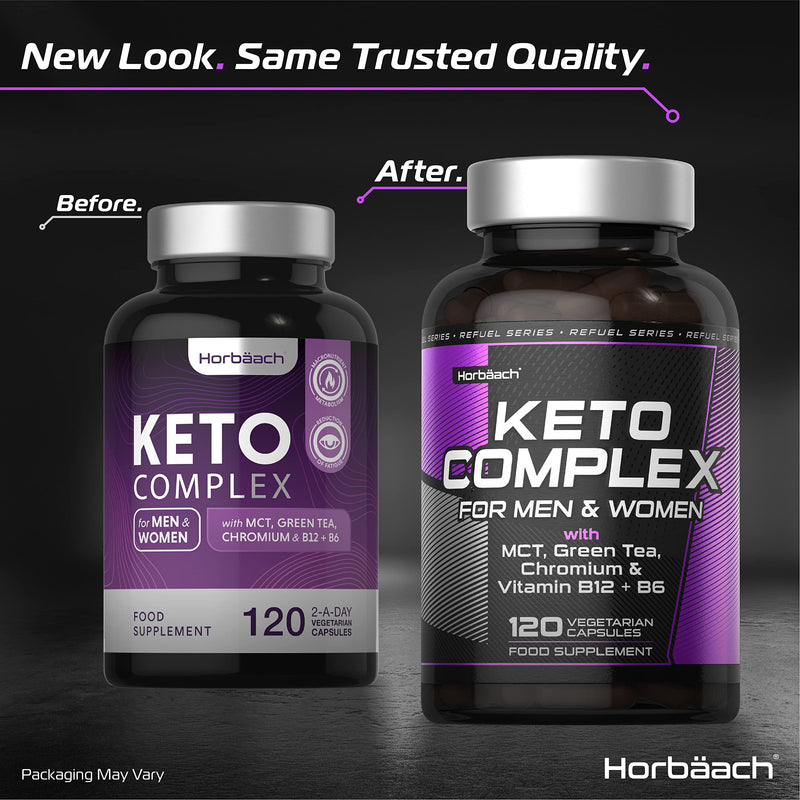 [Australia] - Keto Complex | 120 Capsules | with MCT Oil, Green Tea, Vitamins & Minerals | Max Strength | Advanced Keto Diet Pills for Men & Women | Vegetarian | No Artificial Preservatives 