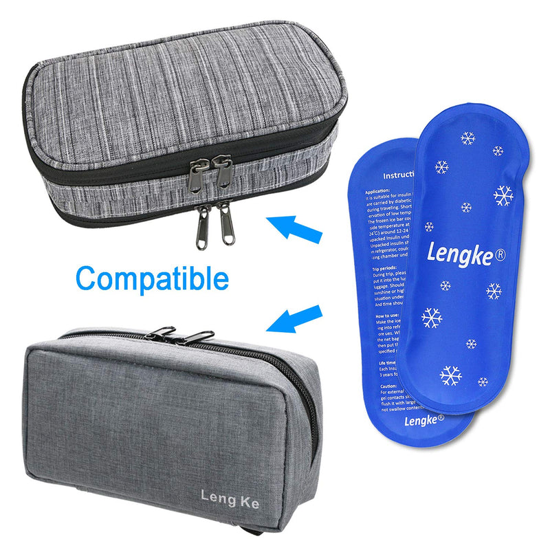 [Australia] - YOUSHARES Ice Packs for Insulin Cooler Travel Case - Reusable Cooler Ice Packs Suitable for Diabetic Insulin Cooler Storage Bag（2 Packs） A Ice Pack 2pc 