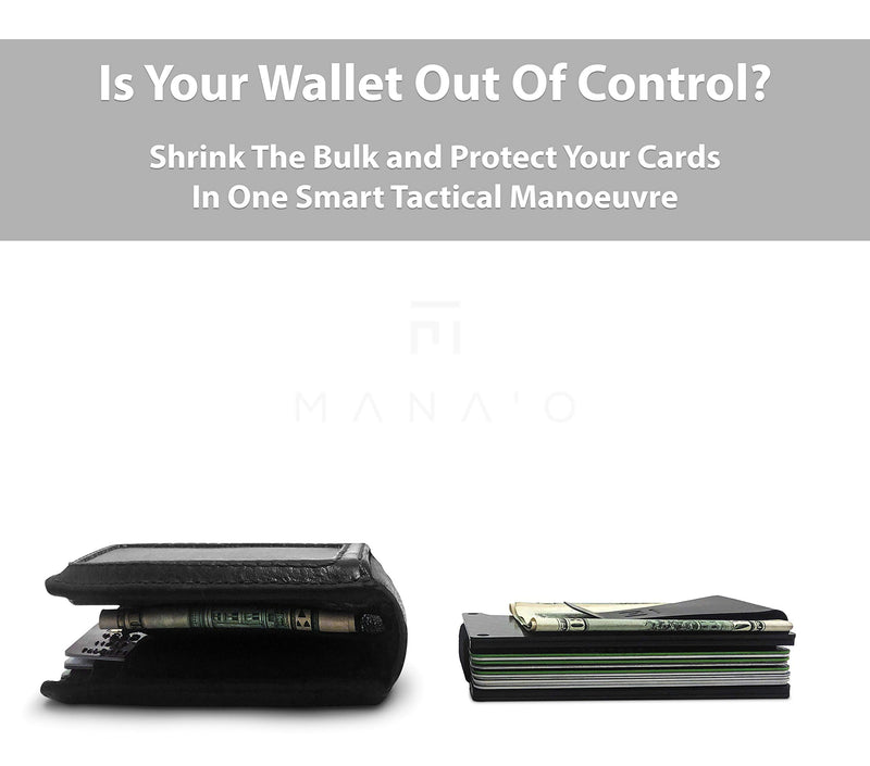 [Australia] - Minimalist Mens Wallet & Multitool - Carbon Fiber Tactical Wallet for Men/RFID Smart Slim Front Pocket Credit Card Holder Carbon Fiber(Money-Clip) 