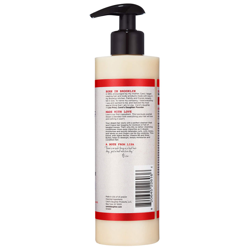 [Australia] - Curly Hair Products by Carol's Daughter, Hair Milk Sulfate Free Cleansing Conditioner For Curls, Coils and Waves, with Agave and Shea Butter, Sulfate Free Co Wash, 12 Fl Oz (Packaging May Vary) 