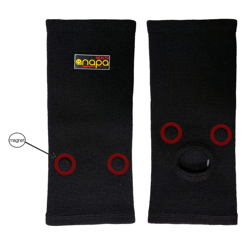 [Australia] - Anapa Pain Relief Ankle Sleeve Foot Support Magnetic Ore Therapy KFDA (M(9.06~9.84 in)) M(8.66~9.84 in) 