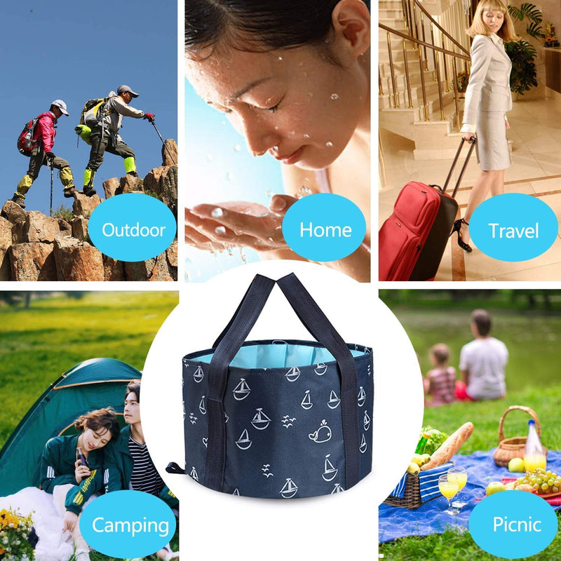 [Australia] - Collapsible Bucket for Soaking Feet, Portable Travel Foot Bath Tub, Foot Soaking Bath Basin Portable, Foot Spa Soaking Feet Home Pedicure Basin Outdoor Camping 