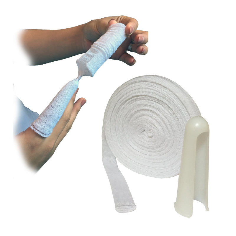 [Australia] - Steroplast 10 METRES OF STEROGAUZE TUBULAR FINGER WOUND DRESSING BANDAGE & APPLICATOR LARGE ADULT DIGITS 2.5CM 