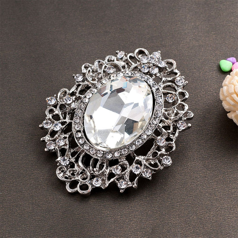 [Australia] - LilyJewelry Floral Flower Brooch Pin White 