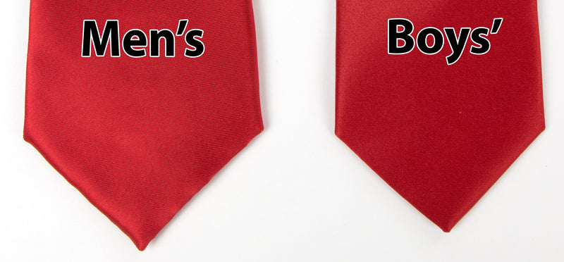 [Australia] - Spring Notion Men's Solid Color Satin Microfiber Tie, Regular and Skinny Width Regular Width (3.25 inch) True Red 