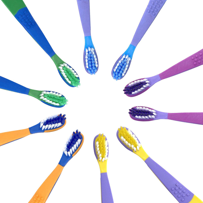 [Australia] - HOVUK® Pack of 5 Kids Manual 15.7cm Toothbrushes, Soft and Gentle Bristles, Children Travel Tooth Brushes, Non Toxic Bright Colours 3+Years 5 Pack 