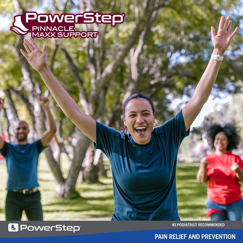 [Australia] - Powerstep Insoles, Pinnacle Maxx, Over-Pronation Corrective Insole, Maximum Arch Support Orthotic For Women and Men Men's 12-13 