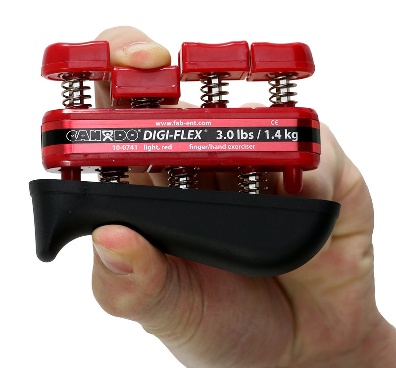 [Australia] - CanDo 10-0741 Digi-Flex Hand Exerciser, Finger 3.0 lb/Hand 10.0 lb, Red-Light Red: Light Single 
