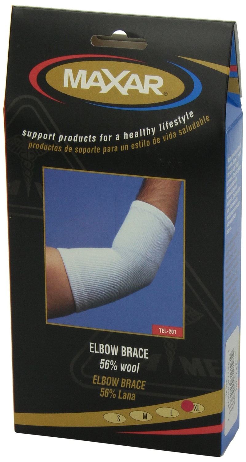 [Australia] - MAXAR Wool/Elastic Elbow Brace Support - Two-Way Stretch (56% Wool) XL 