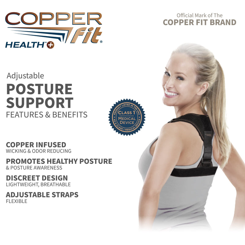 [Australia] - Copper Fit Health Unisex Posture Support, Adjustable 