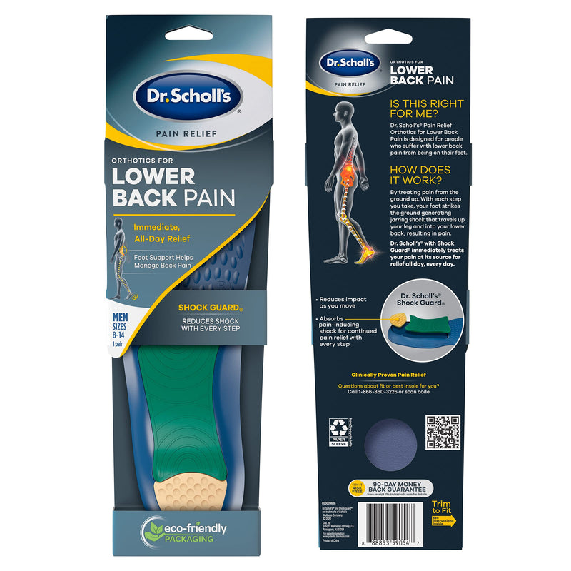 [Australia] - Dr. Scholl's LOWER BACK Pain Relief Orthotics // Clinically Proven Immediate and All-Day Relief of Lower Back Pain (for Men's 8-14, also available for Women's 6-10) 