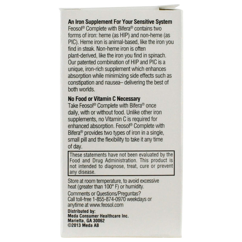 [Australia] - Feosol Complete with Patented Bifera Iron Caplets, 30ct 