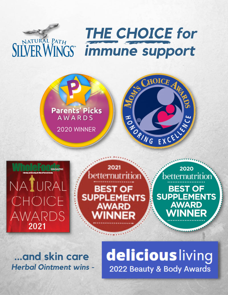 [Australia] - Natural Path Silver Wings Colloidal Silver 250ppm Enhanced Immune Support Supplement - 4 Fl. Oz. 