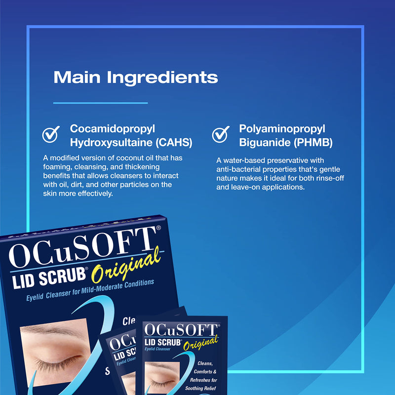 [Australia] - OCuSOFT Lid Scrub Original, Pre-Moistened Pads, 30 Count 