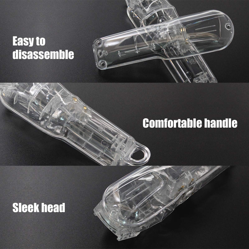 [Australia] - Anrom hair clipper Transparent Cover 1 set, Compatable for Wahl 5 star Cordless #8591 Transparent Shell Transparent 