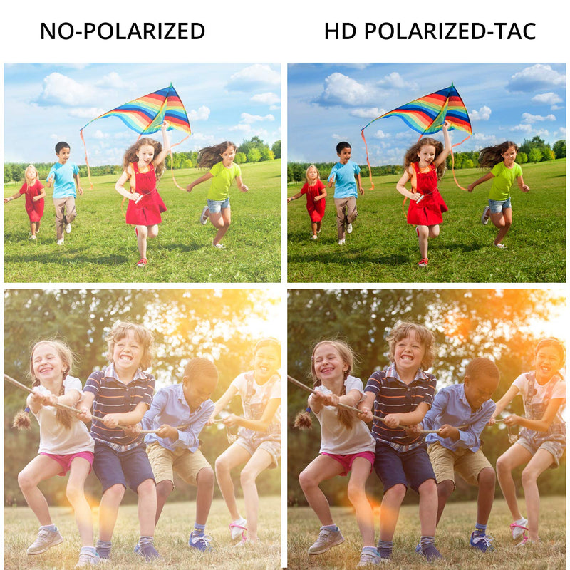 [Australia] - Kids Sunglasses Polarized Sport TPEE Unbreakable Flexible UV Protection for Boys Girls Age 6-12 Bright Black/Blue Frame|blue Revo Lense 