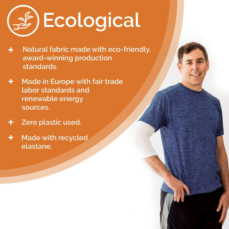 [Australia] - Remedywear Eczema Sleeves for Arms, Legs, Elbows, Knees - Babies to Adults - Inflammation Relief with TENCEL and Zinc, 1 Pair (Black, Size 3) Black Size 3 (1 Pair) 
