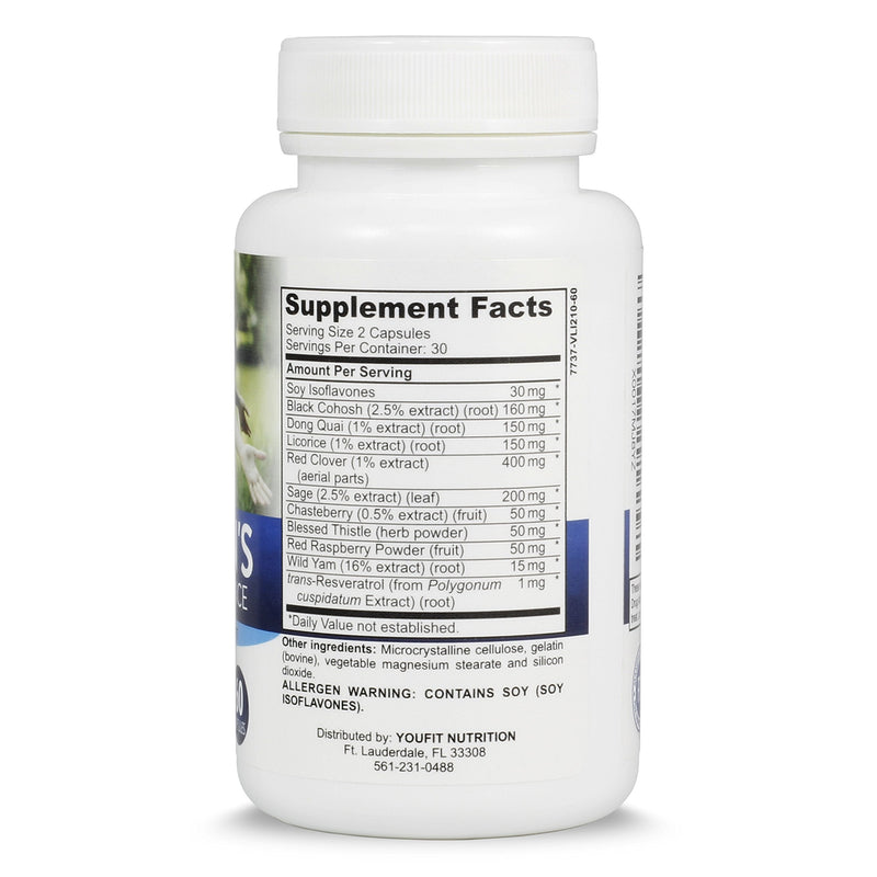 [Australia] - YouFit Nutrition Menopause Relief Capsules for Women - Natural Menopause Supplements for Women - Complete Day and Night Menopause Support - Reduces Hot Flashes, Stress, Night Sweats - 30 Servings 