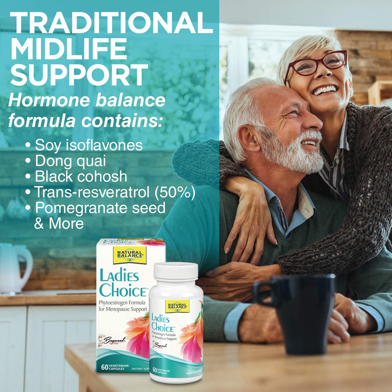 [Australia] - Natural Balance Ladies Choice Menopause Support | Hormone Balance Formula with PhytoEstrogens | 60 VegCaps 