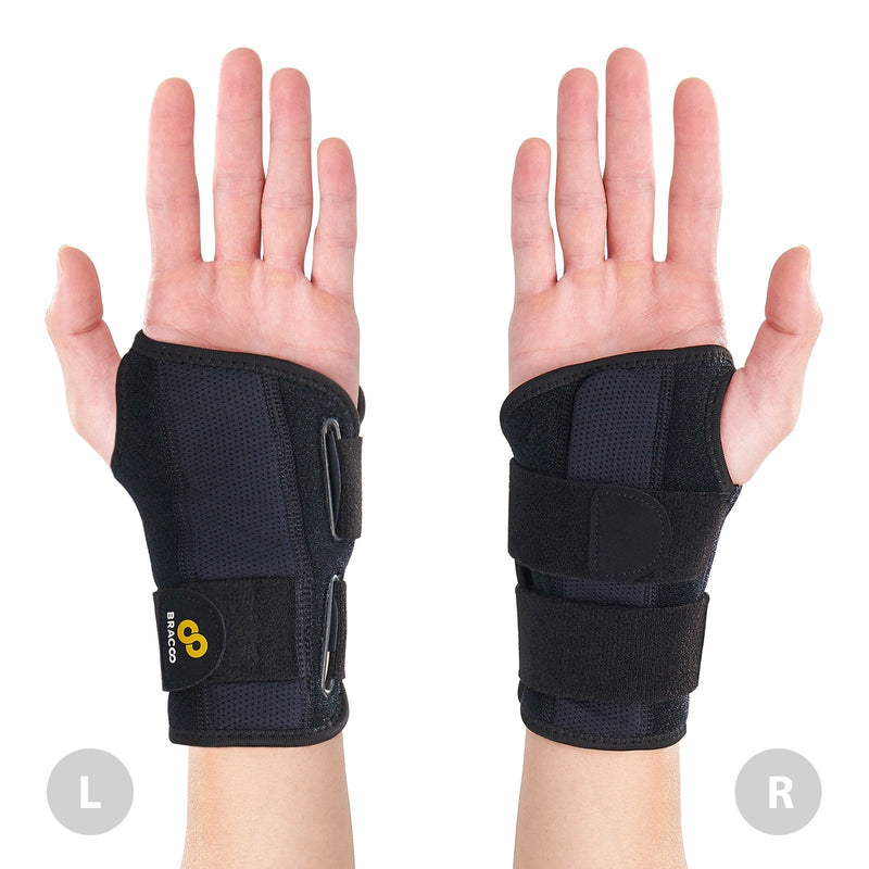 [Australia] - Bracoo Wrist Brace, Reversible Hand Splint for Carpal Tunnel, Wrist Pain & Sport Injury- Adjustable, Customized Fit & Comfortable Padded Lining, Guardian (WB30), 1 Count 
