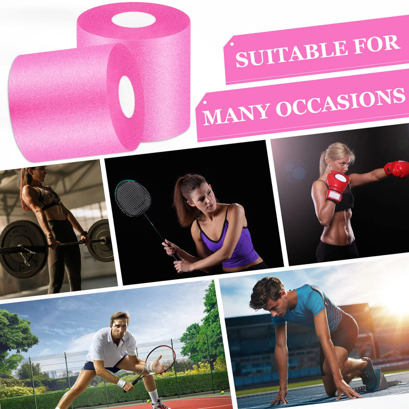 [Australia] - 29.5 Yards Foam Underwrap Tape Sports Pre-wrap Athletic Tape 2.76 Inch Wide Elastic Sports Prewrap Artificial Foam Underwrap for Wrist Elbow Knees Ankles (Pink) Pink 
