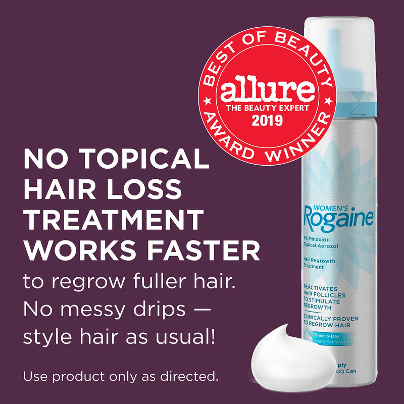 [Australia] - Women's Rogaine 5% Minoxidil Foam for Hair Thinning and Loss, Topical Treatment for Women's Hair Regrowth, 2-Month Supply Women's Rogaine 5% 2 Month 