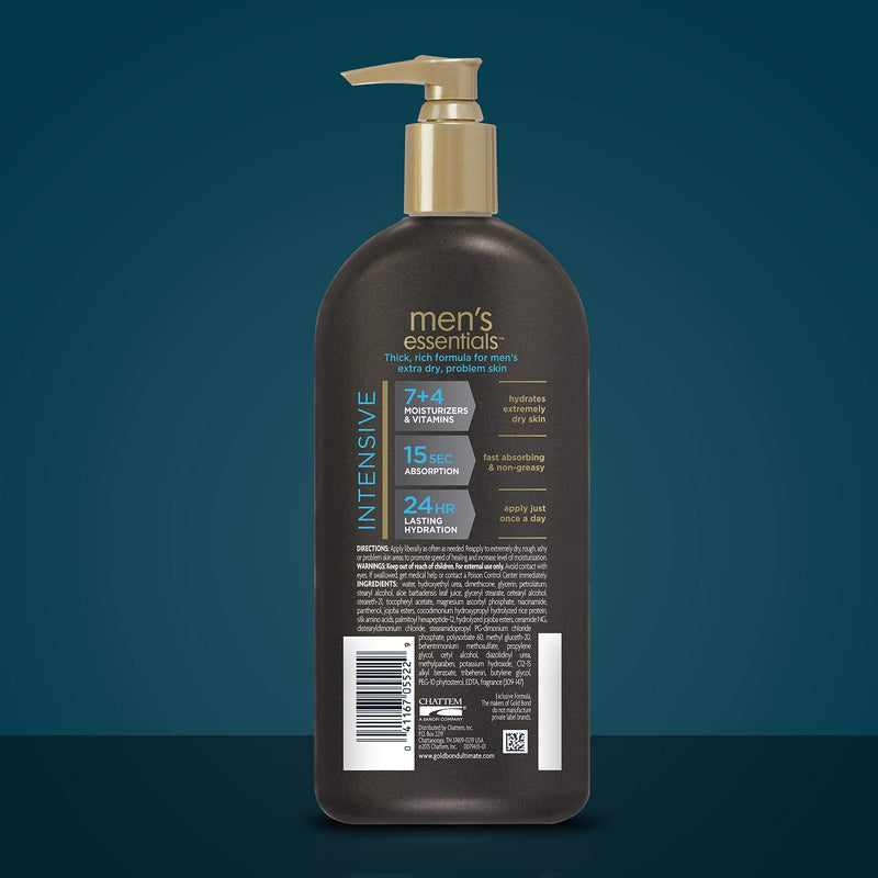 [Australia] - Gold Bond Men's Essentials Hydrating Lotion 13 oz., Intensive Therapy for Extra Dry Skin 