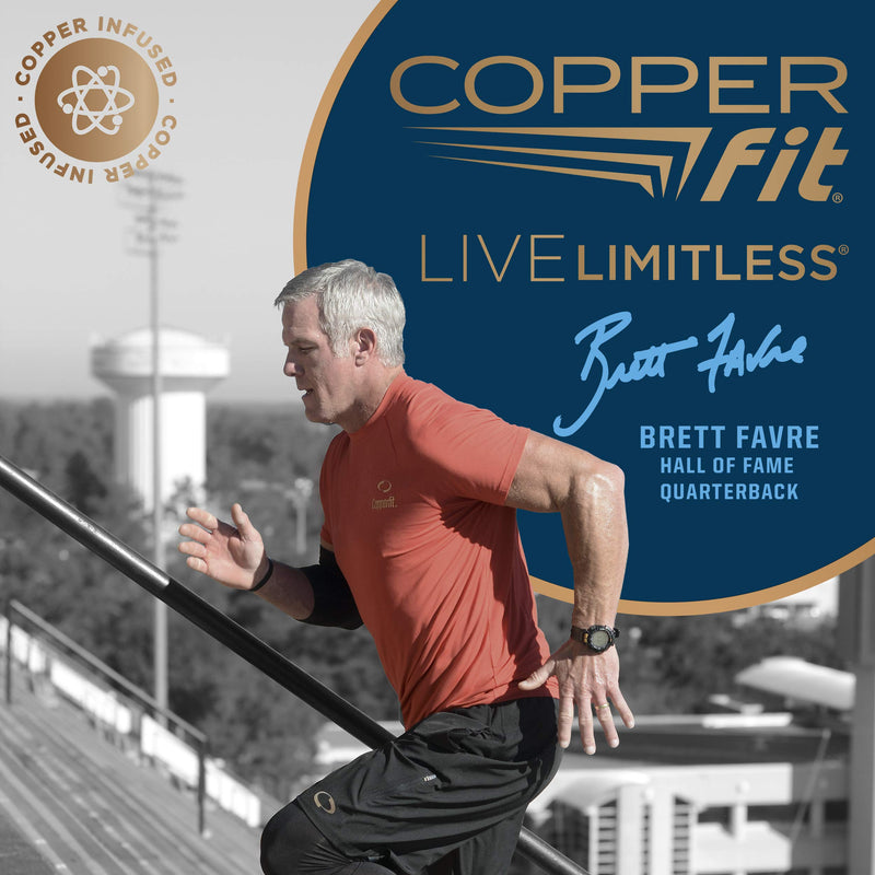 [Australia] - Copper Fit Energy Unisex Easy-On/Easy-Off Knee High Compression Socks Black Large-X-Large 