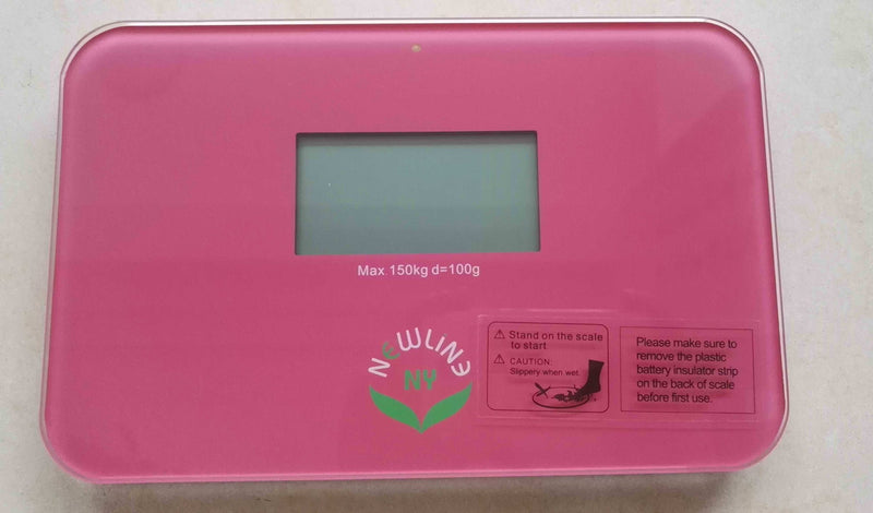 [Australia] - NewlineNY Auto Step On Super Mini Travel Bathroom Scale, 5.25" x 8.5" SBB0638SM (Strawberry Ice) Strawberry Ice 