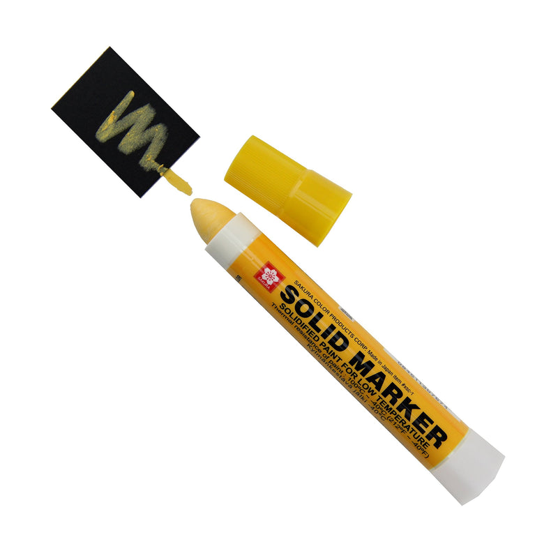 [Australia] - Sakura 46652 Yellow Solidified Paint Low Temperature Solid Marker, -40 to 212 Degree F, 13 mm Twist-Up Tip 