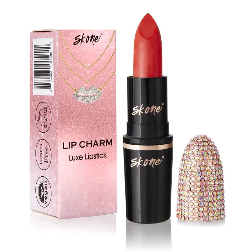 [Australia] - Skone Cosmestics | Charm Collection | Luxe hydrating Lip Stick | Vegan Formula | Infused with Vitamin E | Long Lasting Lightweight Lip Balm | Color Jaxx Jaxx - Starburst Red 