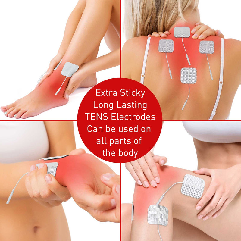 [Australia] - Med-Fit 1 Tens Pads 12 Pads 3 Packs of The Highest Quality Extra Long-Lasting self-Adhesive Tens Pads Size 5cm x 5cm 2"x 2" Med-Fit Pads use Patented Hydrogel for Guaranteed Long Life. 