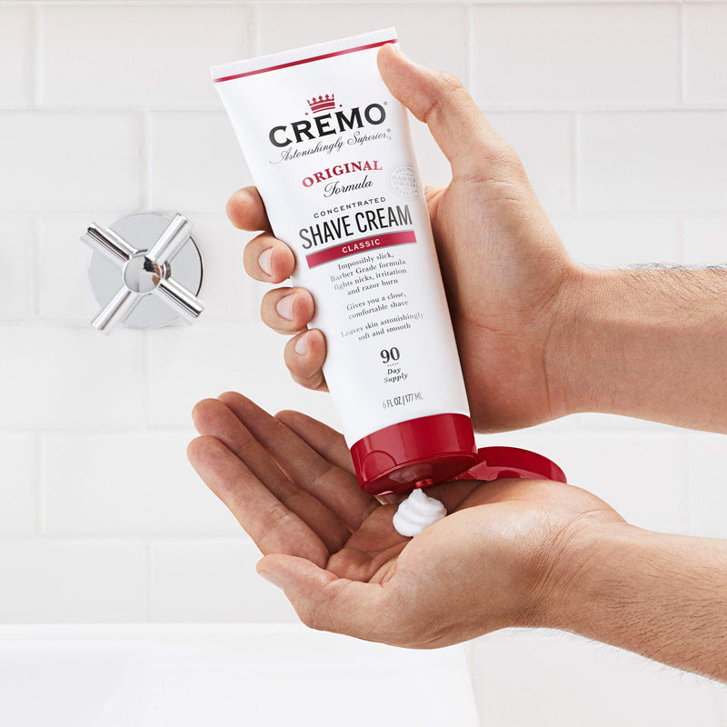 [Australia] - Cremo Barber Grade Original Shave Cream, Astonishingly Superior Ultra-Slick Shaving Cream Fights Nicks, Cuts and Razor Burn, 6 Oz 