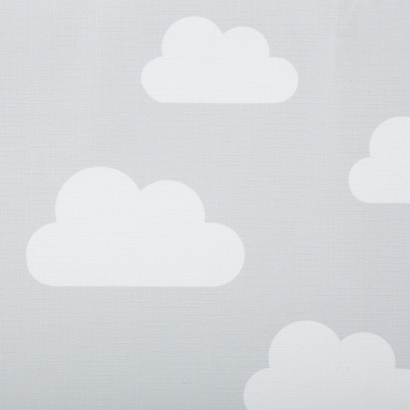 [Australia] - CuddleCo Baby Nappy Changing Mat - Waterproof, Anti-Roll Nursery Changing Table Topper with Curved Sides and Raised Edges - Clouds 
