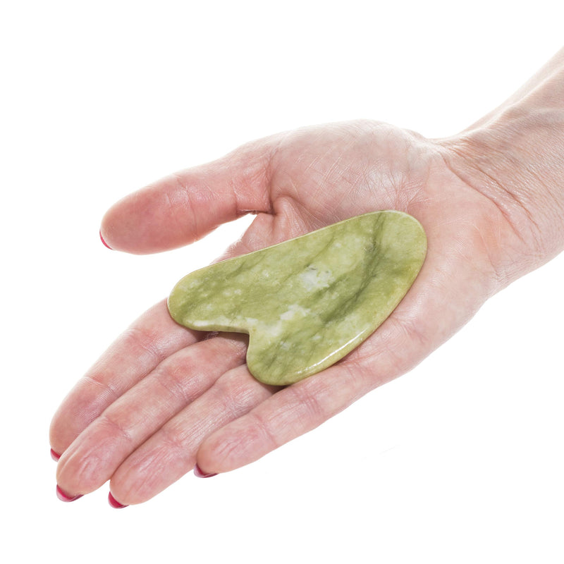 [Australia] - Guasha Scraping Massage Tool � Jade Gua Sha Board - Traditional Scraper Tool for Anti-Aging - Natural Stone Aventurine Guasha - for Silky Smooth and Beautiful Skin - by Sandine 