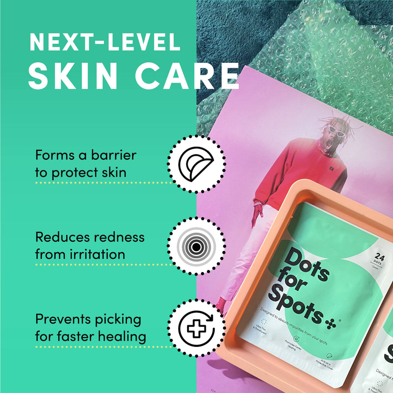 [Australia] - Dots for Spots Acne Patches - Pack of 24 Translucent Hydrocolloid Pimple Patch Spot Treatment Stickers for Face and Body - Fast-Acting, Vegan & Cruelty Free Skin Care 24 Count (Pack of 1) 