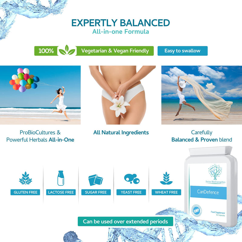 [Australia] - CanDefence 60 Capsules - Candida Support - Ultimate Extra Strength All-in-ONE Formulation 