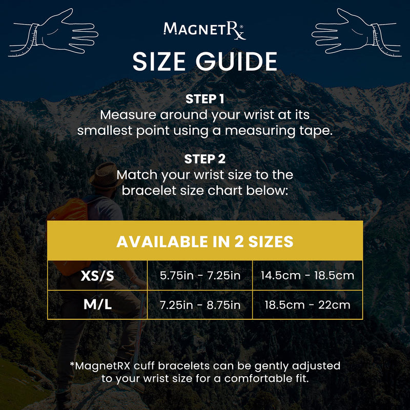 [Australia] - MagnetRX® Woven Copper Magnetic Bracelet - Magnetic Copper Bracelets - Adjustable Pure Copper Cuff Bracelet with Magnets Tri-color M / L 