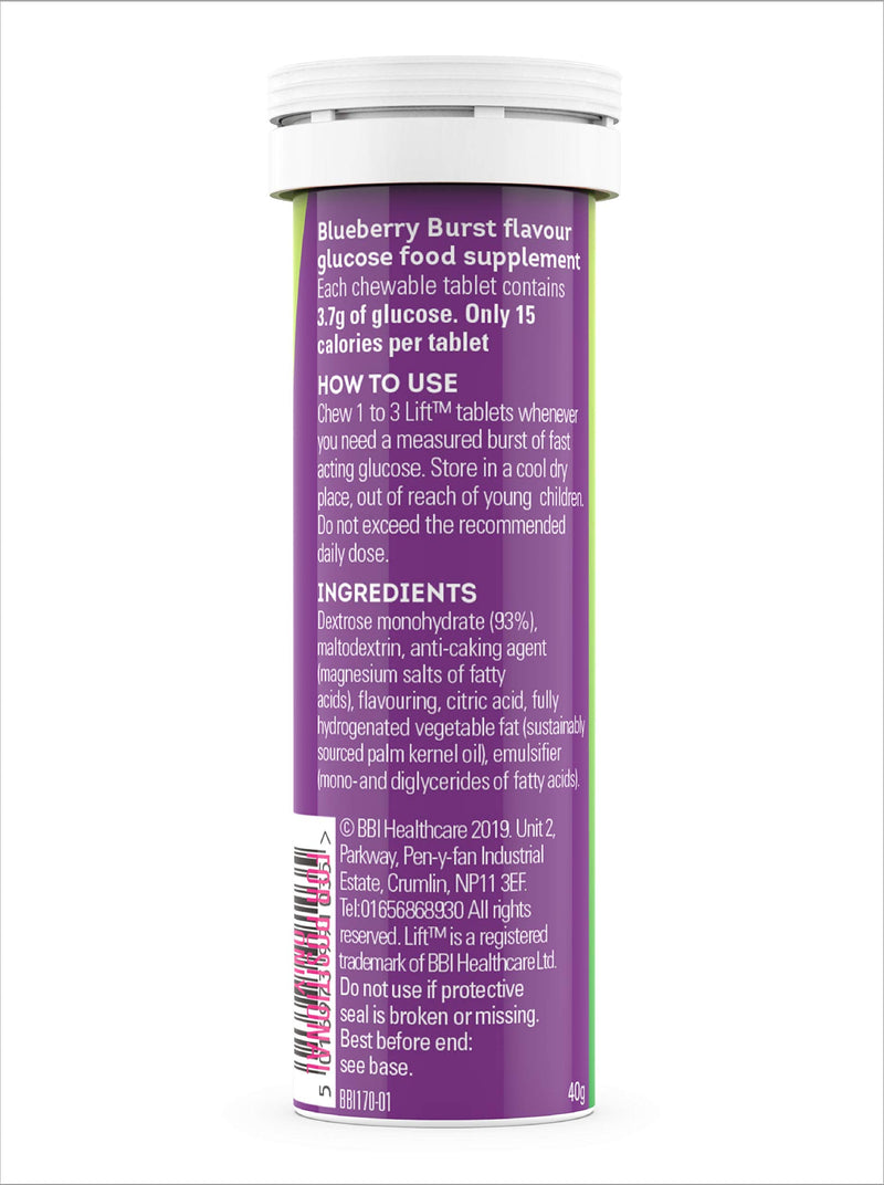 [Australia] - Lift | Fast-Acting Glucose Chewable Energy Tablets | Mixed Flavours | 6 Pack of 10-Tablet Tubes 10 Count (Pack of 6) 