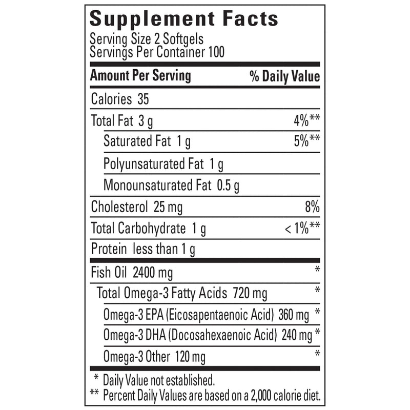 [Australia] - Nature Made Burp-Less Fish Oil 1200 mg, 200 Softgels, Fish Oil Omega 3 Supplement For Heart Health 200 Count (Pack of 1) 