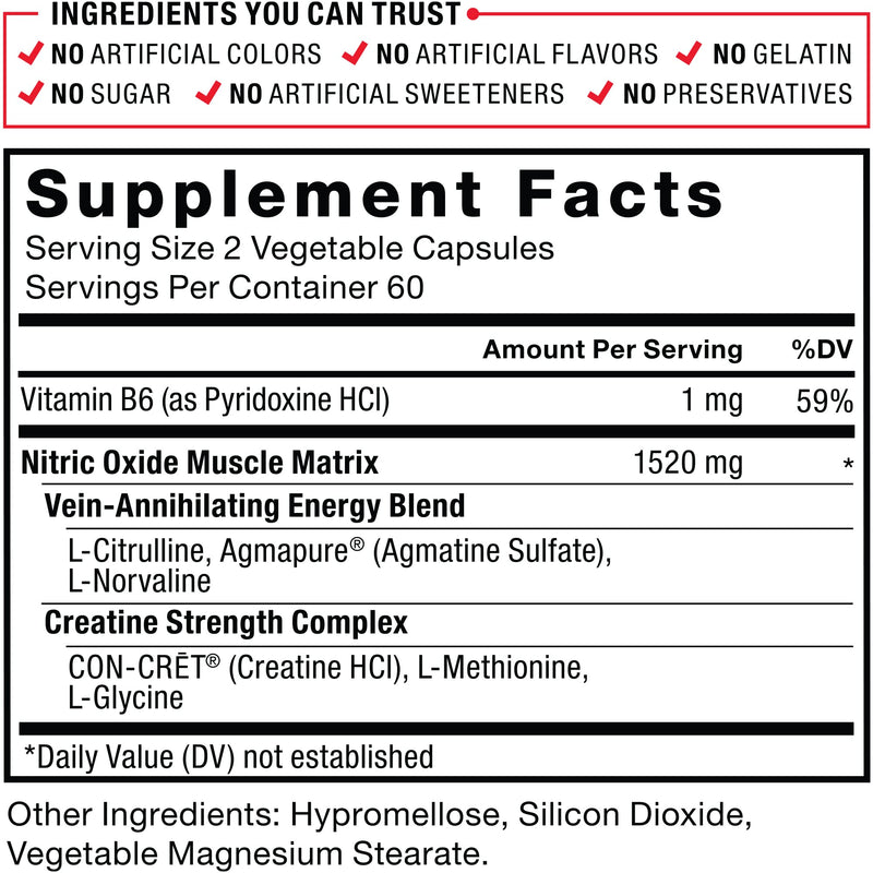 [Australia] - Volcano Pre Workout Nitric Oxide Booster Supplement for Men with Creatine and L-Citrulline to Boost Nitric Oxide and Energy, Build Muscle, Better Pump and Workout, Force Factor, 120 Capsules 
