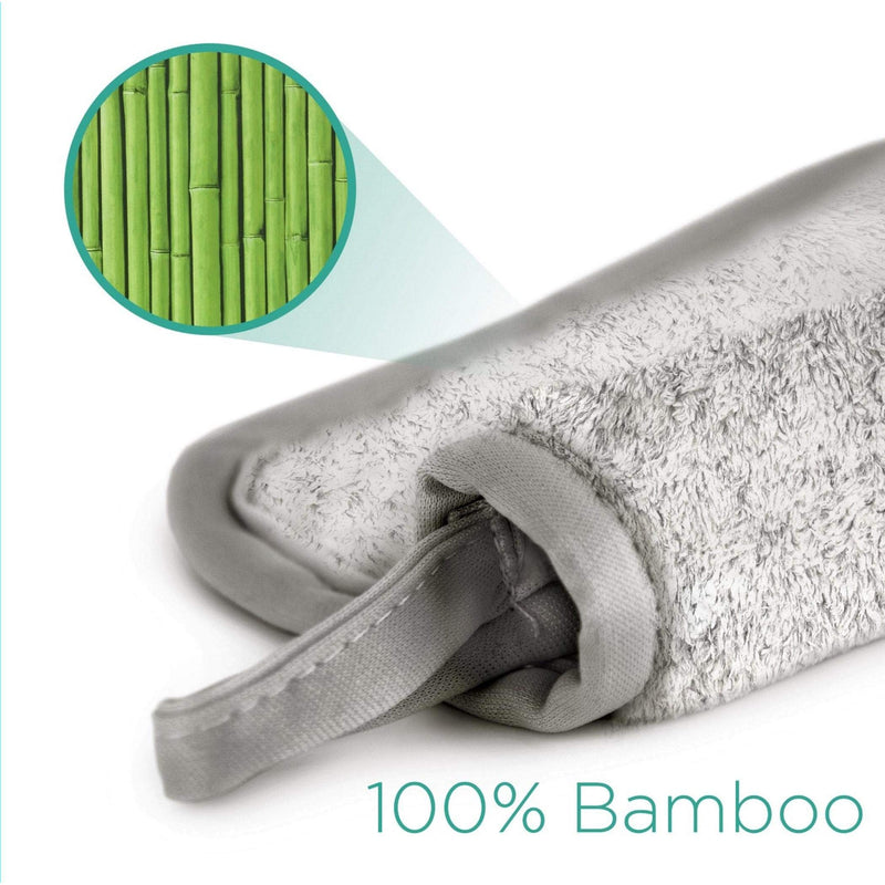 [Australia] - Magnitone London WipeOut Extraordinary 100% Bamboo MicroFibe Super Natural Cleansing Cloth, Grey - 40cm x 17cm each - Pack of 2 