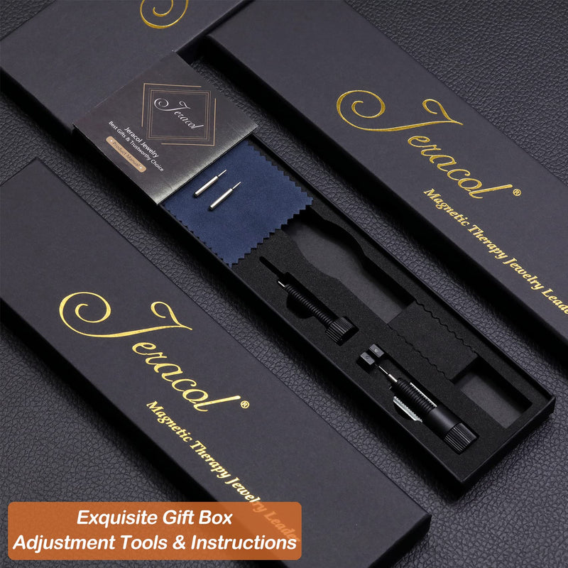 [Australia] - Jeracol Magnetic Bracelet for Men Solid Copper Magnetic Bracelets with Strong Magnets Wristband Adjustable Magnetic Brazaletes with Remove Tool & Jewellry Gift Box A-Copper 